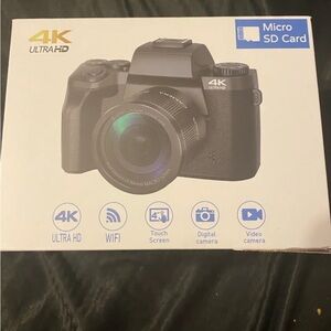 4K Ultra HD Digital Camera with WiFi - Black